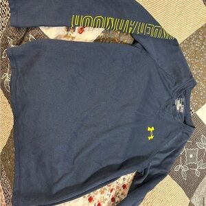 Under Armour Navy Long Sleeve with Yellow Accents